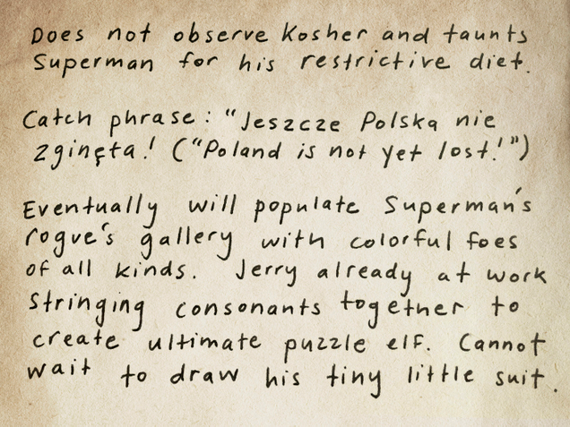 Illustration for article titled An American Myth: Jerry Siegel And Joe Shusterâs Original Notes For Superman Are A Must-Read